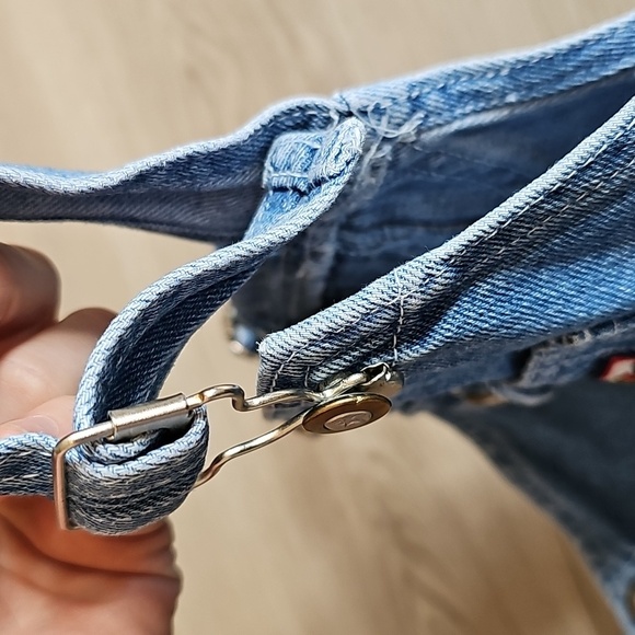 Vintage Mini Sports Denim Short Overalls, 24 Months - Picture 7 of 10